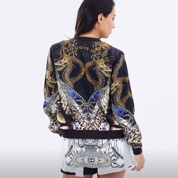 Camilla Dragon Lady Bomber Jacket XS b171E - Picture 9 of 9